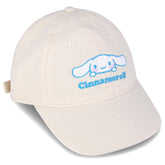 Roffatide Anime Cinnamoroll Cute Kids Baseball Cap Adjustable Cartoon Baseball Hat for Girls Boys Printed Cotton Dad Hat White